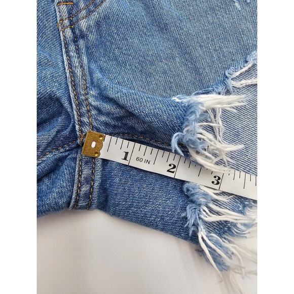 Levi's 501 Women's 29 Denim Blue Cutoff Shorts - Picture 7 of 9